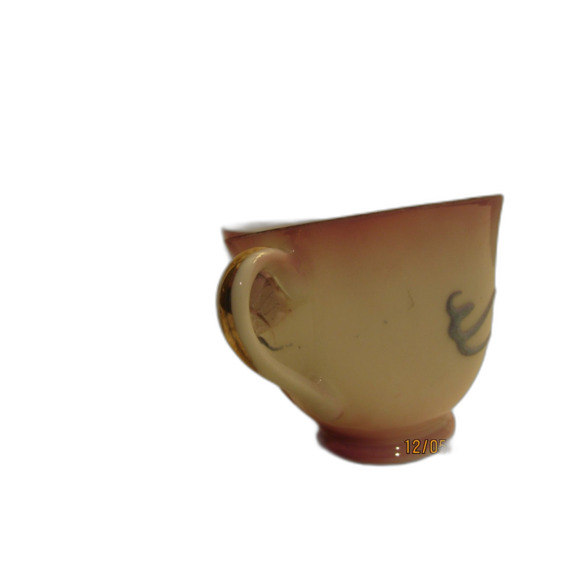 Dragon ware pink dragonware vintage set of 4 teacups moriage Japan - Picture 2 of 14